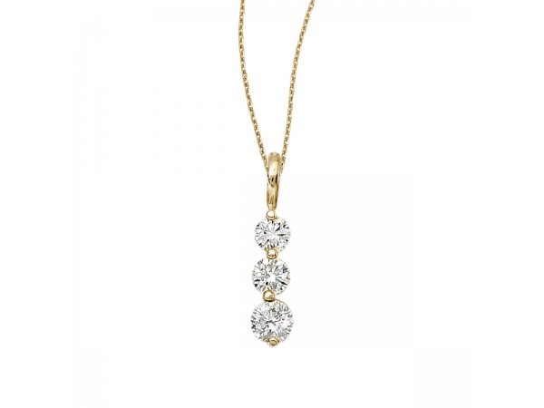 14k Yellow Gold 3 Stone Diamond Drop Pendant P7148 Pendants From David Mann Jewelers Geneseo Ny - 3 Stone Diamond Pendants 14k Yellow Gold 3 Stone Diamond Drop Pendant P7148 Pendants From David Mann Jewelers Geneseo Ny - 3 Stone Diamond Pendants