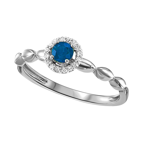 10KT White Gold & Diamond Classic Book Price Point Bridal Set Ring   - 1/10 ctw - Our beautiful 10K White Gold Prong Sapphire Ring (1/15 ct. tw.) is the perfect jewelry choice for you or your loved one. We have engagement rings, wedding bands, earrings, and so much more.