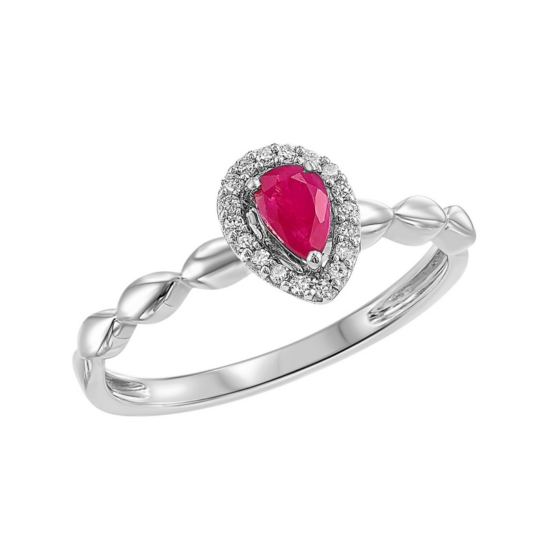 10KT White Gold & Diamond Classic Book Price Point Bridal Set Ring  - 1/10 ctw - Our beautiful 10K White Gold Prong Ruby Ring (1/14 ct. tw.) is the perfect jewelry choice for you or your loved one. We have engagement rings, wedding bands, earrings, and so much more.