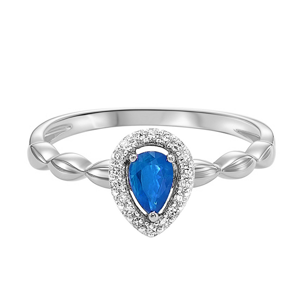 10KT White Gold & Diamond Classic Book Price Point Bridal Set Ring  - 1/10 ctw - Our beautiful 10K White Gold Prong Sapphire Ring (1/14 ct. tw.) is the perfect jewelry choice for you or your loved one. We have engagement rings, wedding bands, earrings, and so much more.