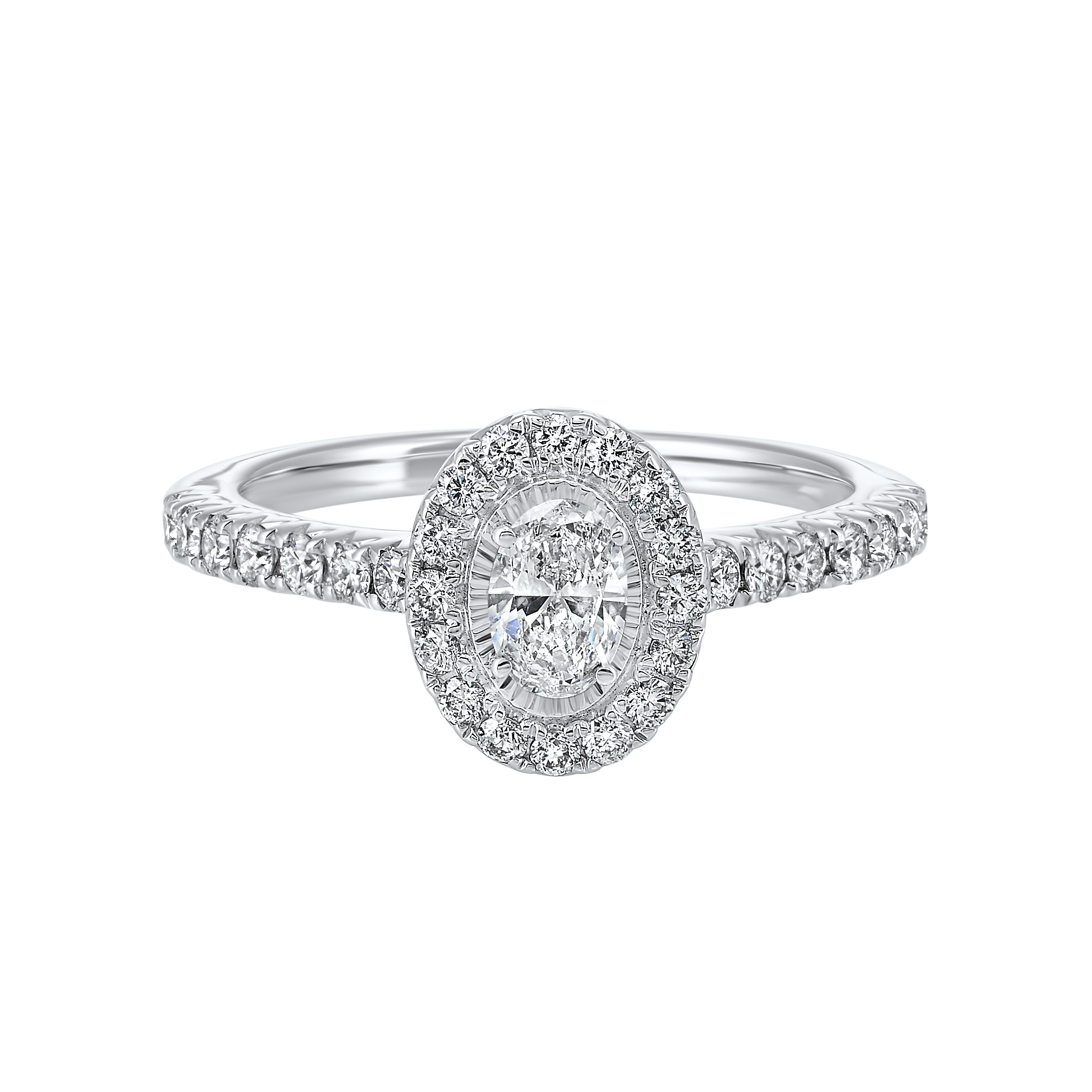 14KT White Gold & Diamond Classic Book Tru Reflection Engagement Ring  - 3/4 ctw by Gems One