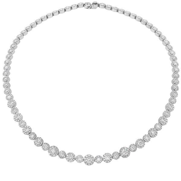 Pendants & Necklaces - 14.3 ctw. Fulfillment Diamond Line Necklace in 18K White Gold