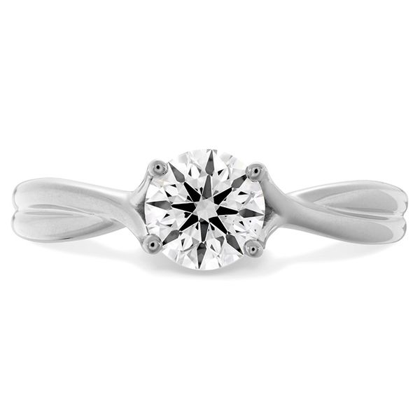 0.55 ctw. Triplicity Dream Engagement Ring in 18K White Gold - Triplicity Dream Engagement Ring set in 18K White Gold, Hearts On Fire 0.55 ctw.