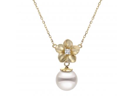 14KT Yellow Gold Akoya Necklace by Imperial Pearls