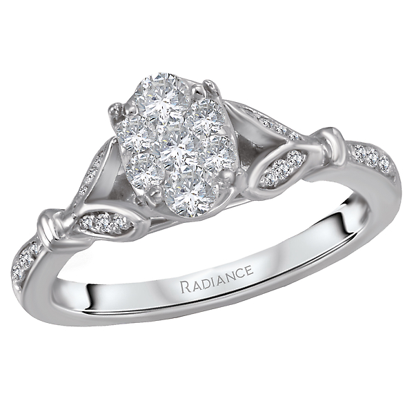 Classic Diamond Cluster Ring by Radiance