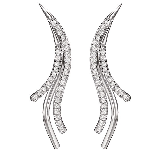 Dangle Diamond Earrings by Tesoro