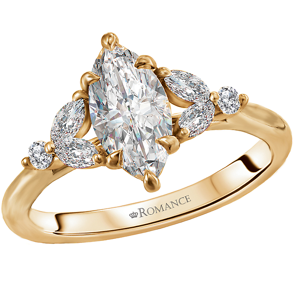 Classic Semi-Mount Engagement Ring by Romance Diamond
