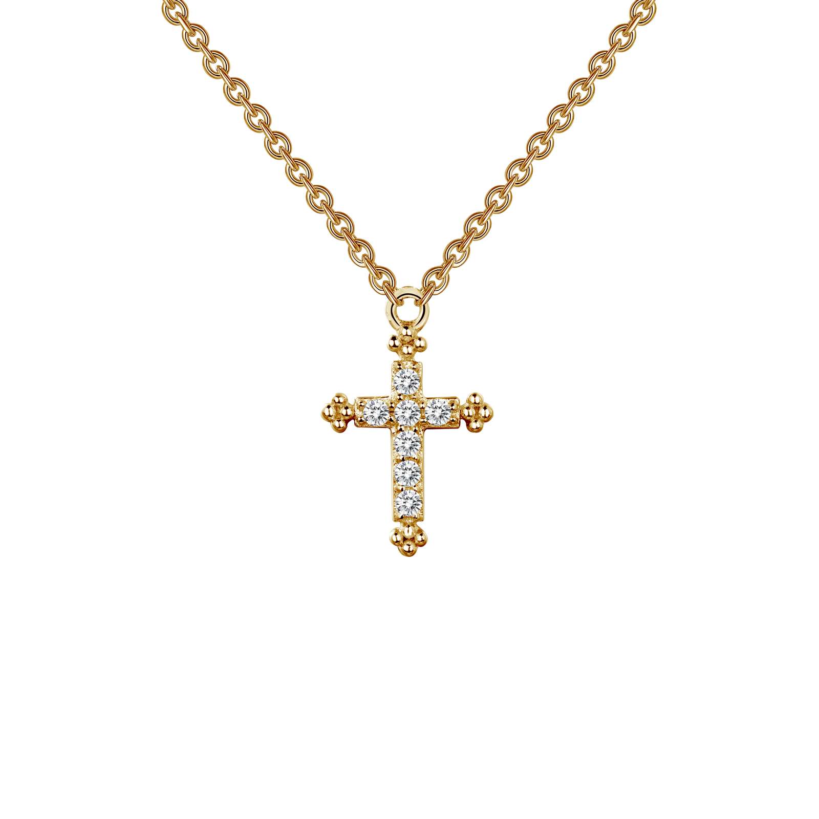 0.07 CTW Cross Necklace by Lafonn