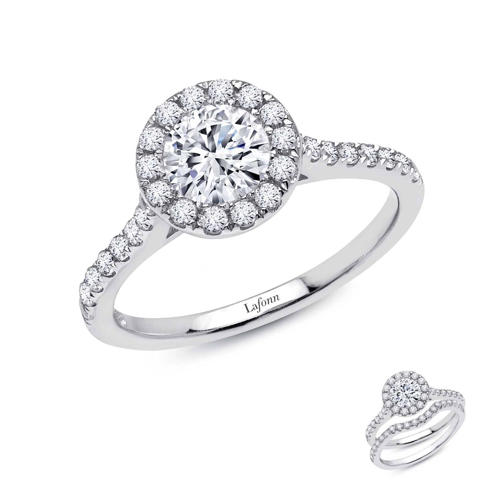 1.2 CTW Halo Engagement Ring by Lafonn