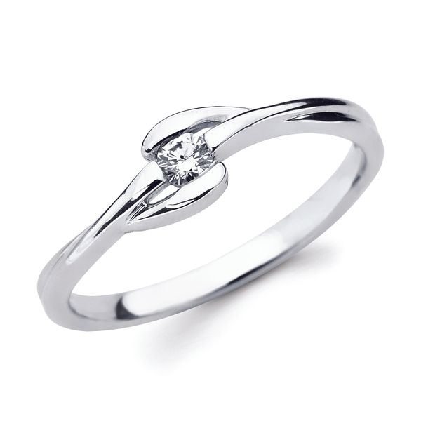 10k white gold ring