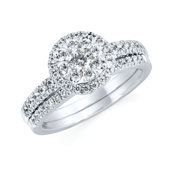 14k White Gold Engagement Ring by Celebration