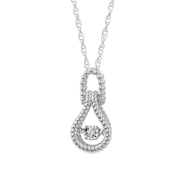 Sterling Silver Diamond Pendant by Shimmering Diamonds