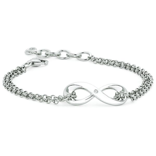 Sterling Silver Diamond Bracelet by Diva Diamonds