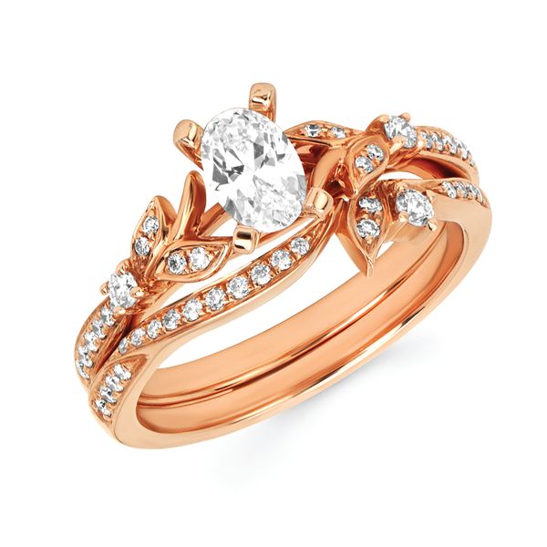 14k Rose Gold Bridal Set by Forever Elegant