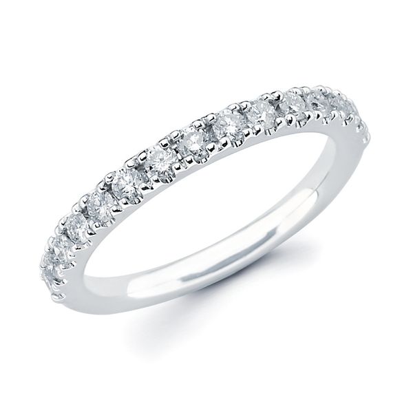 14k White Gold Anniversary Band by Ostbye