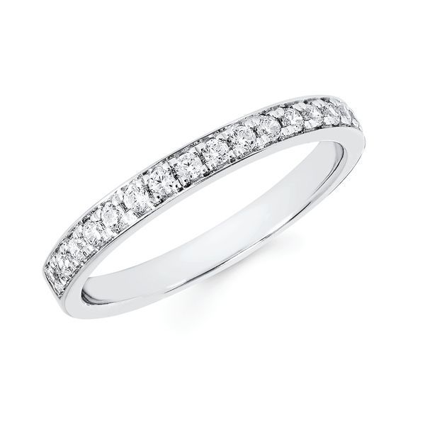 14k White Gold Engagement Ring - 1/4 Ctw. Diamond Lifestyle 2.5mm Ring in 14K Gold Engagement ring and wedding band sold separately