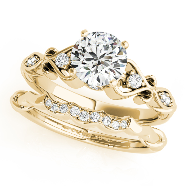 18K Yellow Gold Antique Engagement Ring 