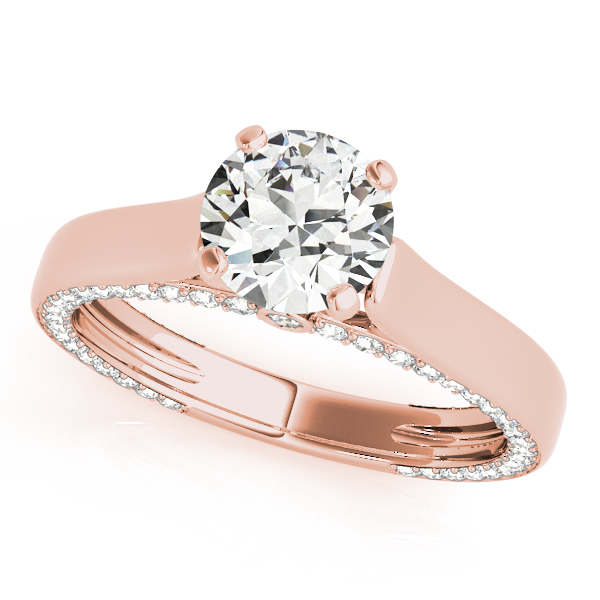10K Rose Gold Engagement Ring Remount by Overnight