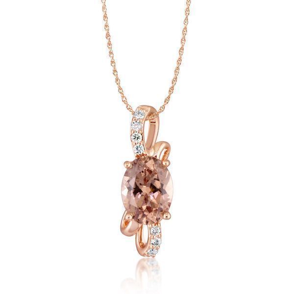 Rose Gold Lotus Garnet Pendant - 14K Rose Gold Lotus Garnet/Diamond Pendant. Pendant does not include a chain unless specified. Total gem weight: 1.47 ct.