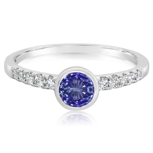 White Gold Sapphire Ring by Parle