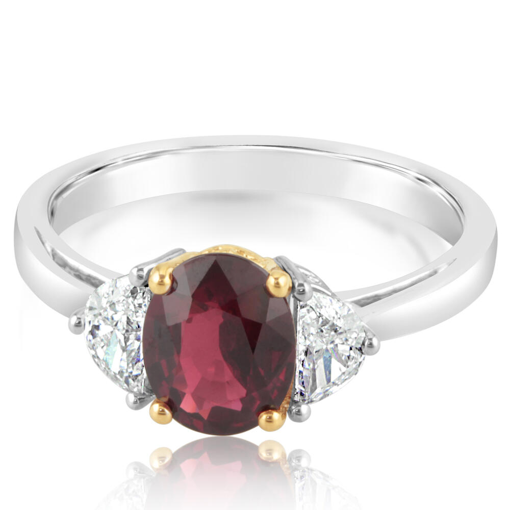 Parle White Gold Ruby Ring Rrzov0200147q 18kw Rings Arthur S