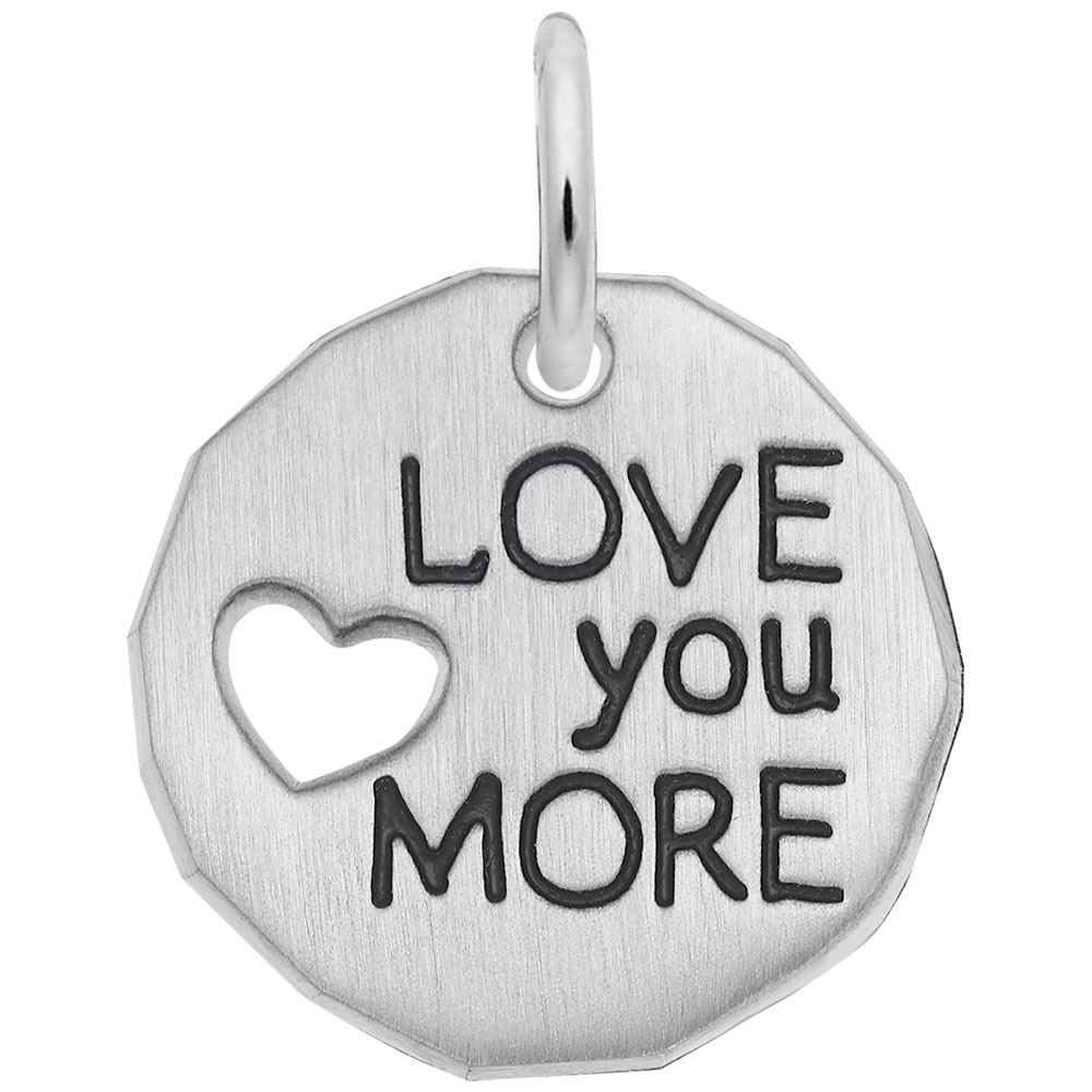 LOVE YOU MORE - 14K White LOVE YOU MORE CHARM