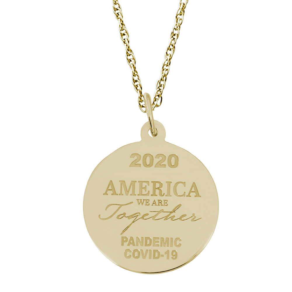 Covid-19 America Together Charm & Chain by Rembrandt Charms