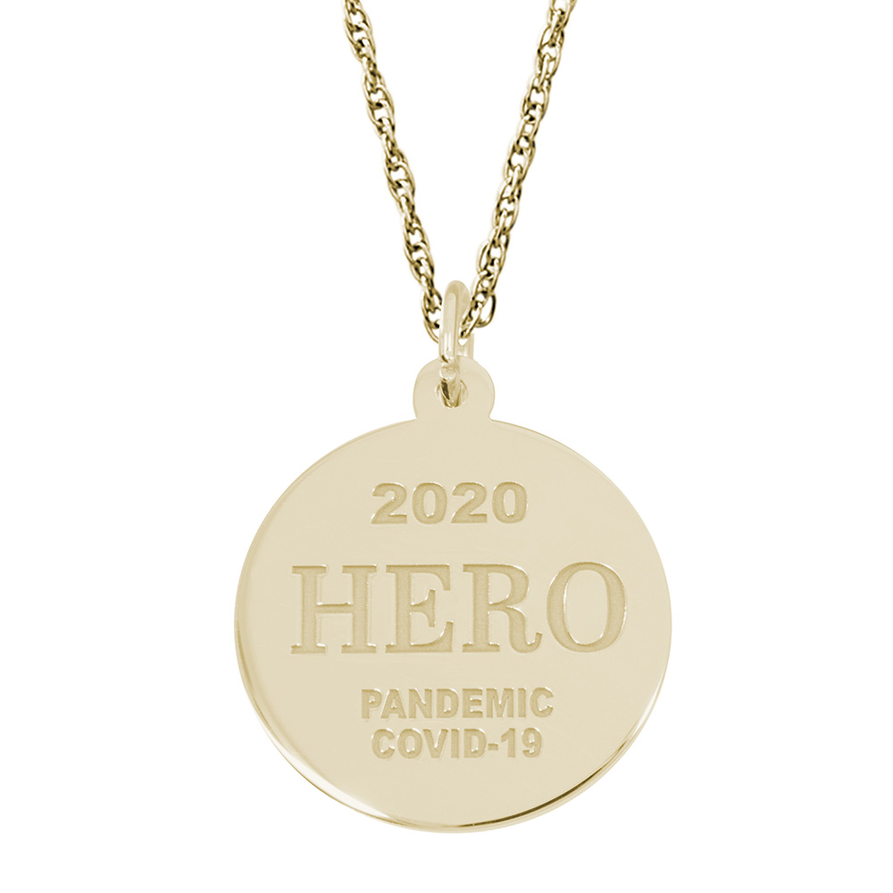 Covid-19 Hero Charm & Chain by Rembrandt Charms