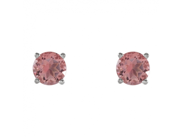 Gemstone Earrings - Round Lightweight Wire Basket Earrings - image #2