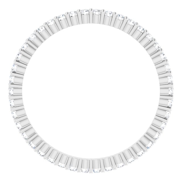 Anniversary Bands - 14K White Gold Anniversary Band - image #2