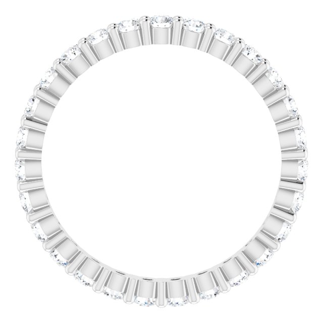 Anniversary Bands - 14K White Gold Anniversary Band - image #2