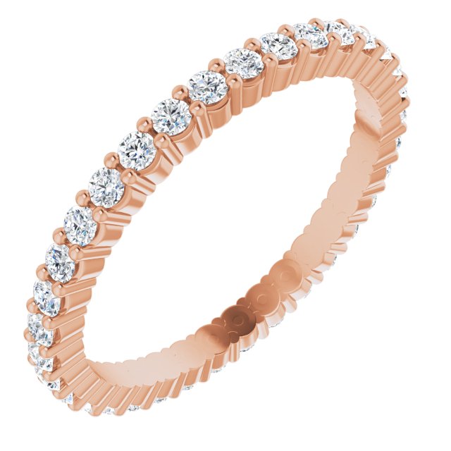 Anniversary Bands - 14K Rose Gold Anniversary Band