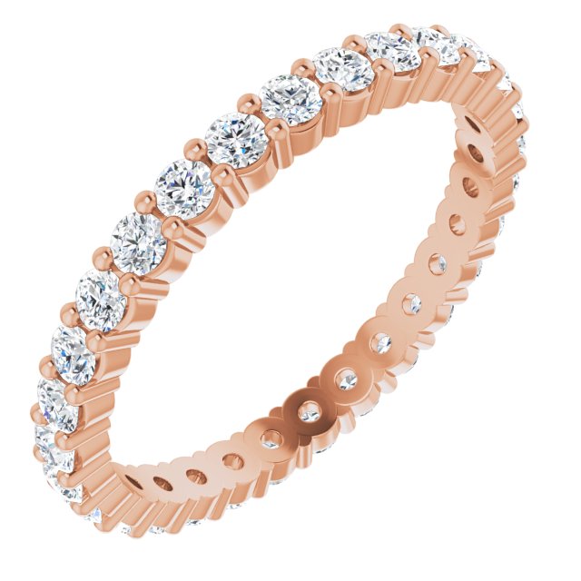 Anniversary Bands - 14K Rose Gold Anniversary Band