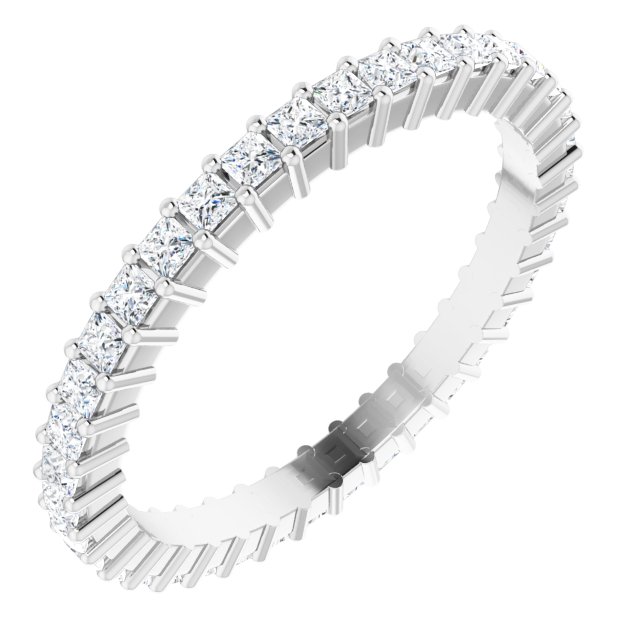 Anniversary Bands - 14K White Gold Anniversary Band - image #2