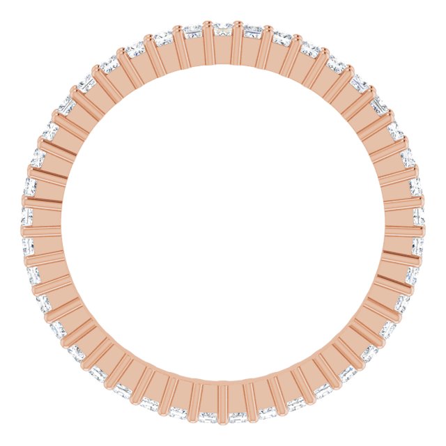 Anniversary Bands - 14K Rose Gold Anniversary Band - image #2