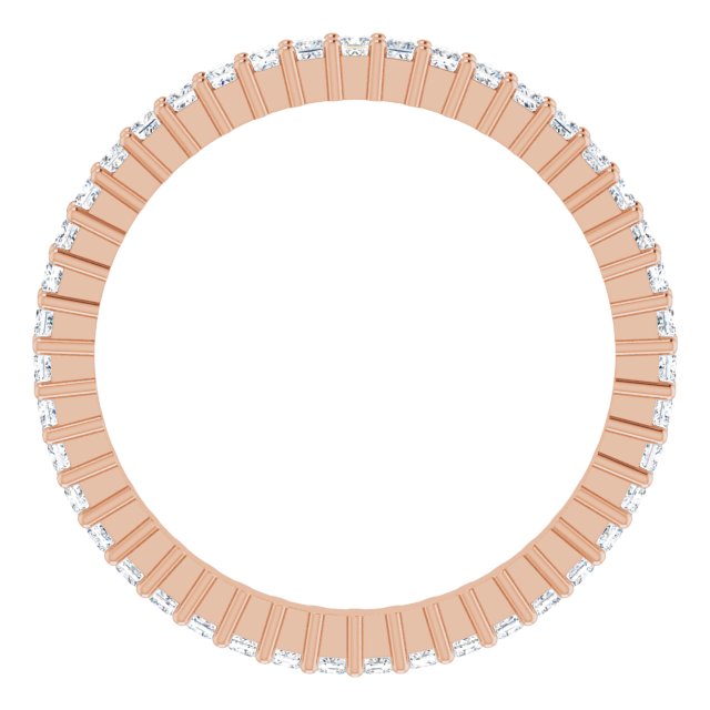 Anniversary Bands - 14K Rose Gold Anniversary Band - image #2
