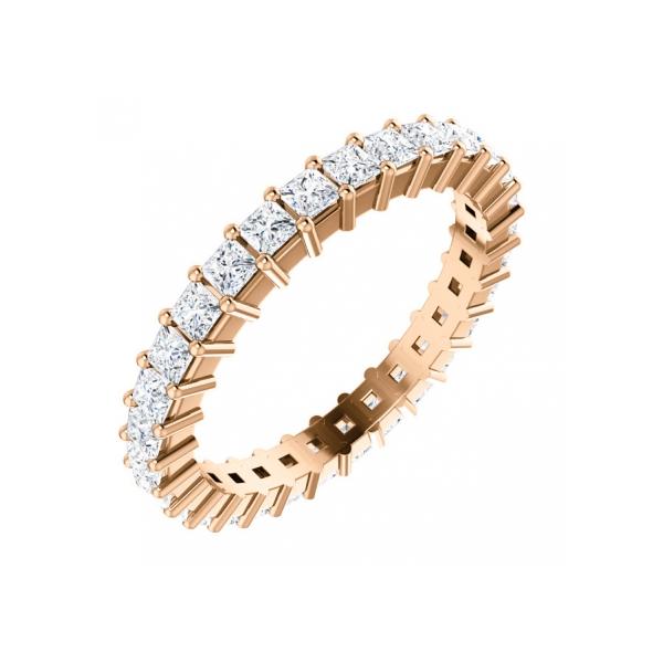 Anniversary Rings - 14K Rose Gold Anniversary Band