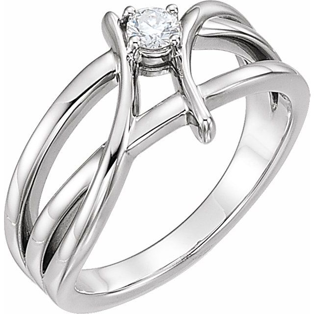 Diamond Fashion Rings - Bypass Ring