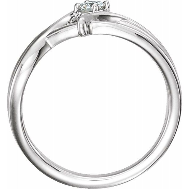 Diamond Fashion Rings - Bypass Ring - image #2