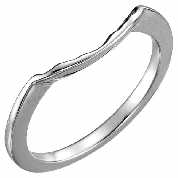 Gemstone Rings - Three-Stone Engagement Ring Matching Band