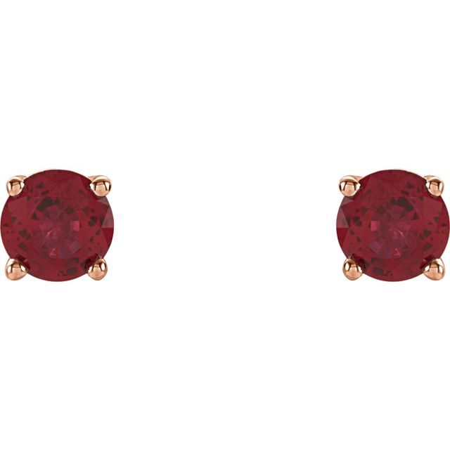 Gemstone Earrings - Round Lightweight Wire Basket Earrings - image #2