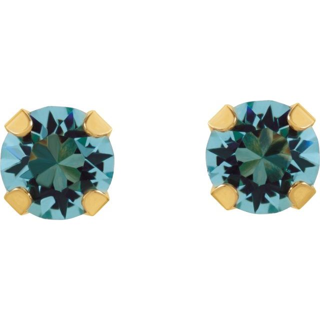 Gemstone Earrings - Imitation Birthstone Inverness® Piercing Earrings   - image #2