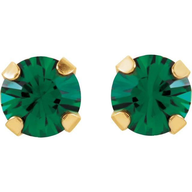 Gemstone Earrings - Imitation Birthstone Inverness® Piercing Earrings   - image #2