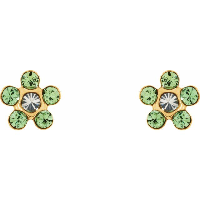 Gemstone Earrings - Floral-Inspired Inverness® Piercing Earrings  - image 2
