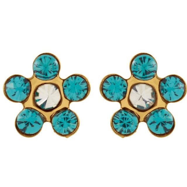 Gemstone Earrings - Floral-Inspired Inverness® Piercing Earrings  - image 2