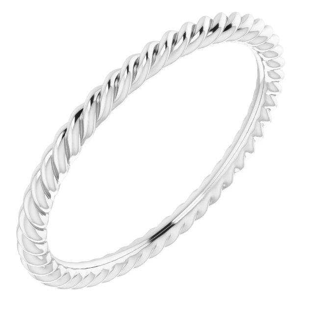 Wedding Bands - Skinny Rope Band