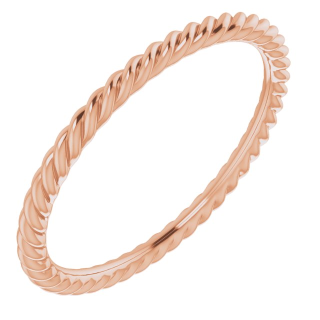 Wedding Bands - Skinny Rope Band