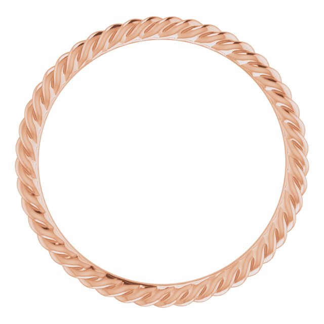 Gemstone Rings - Skinny Rope Band - image #2