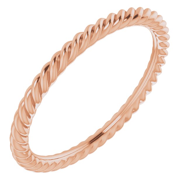 Wedding Bands - Skinny Rope Band