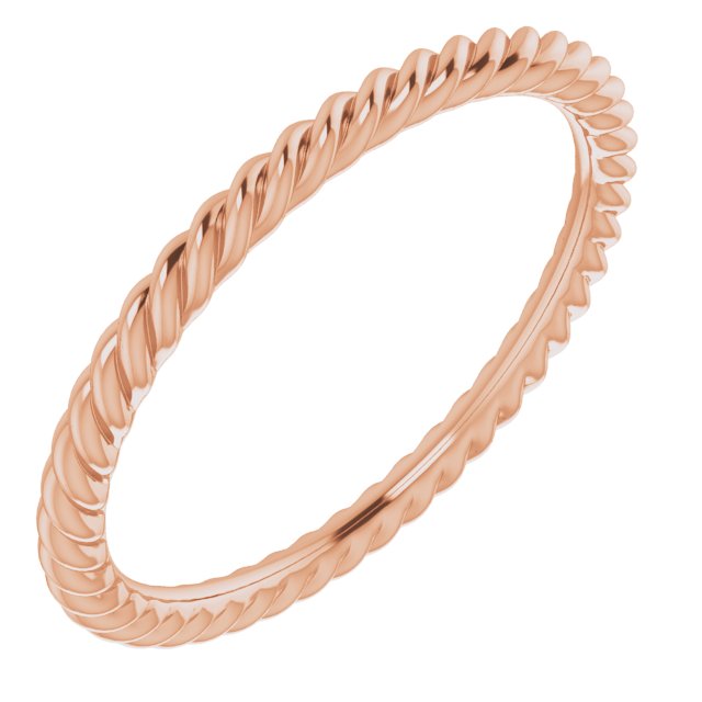 Wedding Bands - Skinny Rope Band